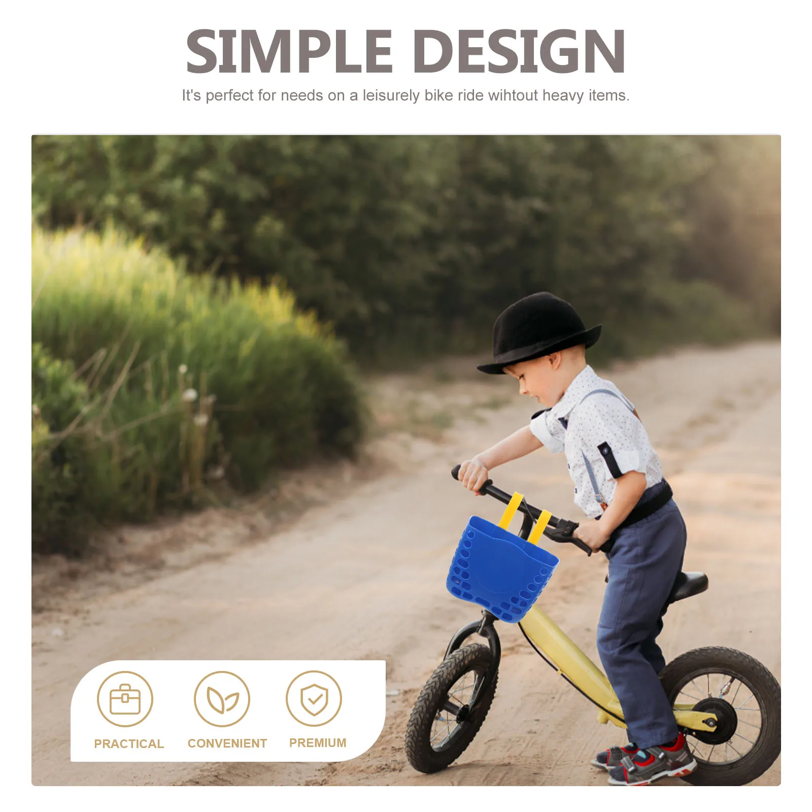 Children Bike Basket Dark Blue PP Plastic Detachable Scratch Resistant Front Storage Basket for Kids Outdoor Ride 
Children Bike Basket Dark Blue PP Plastic Detachable Scratch Resistant Front Storage Basket for Kids Outdoor Ride