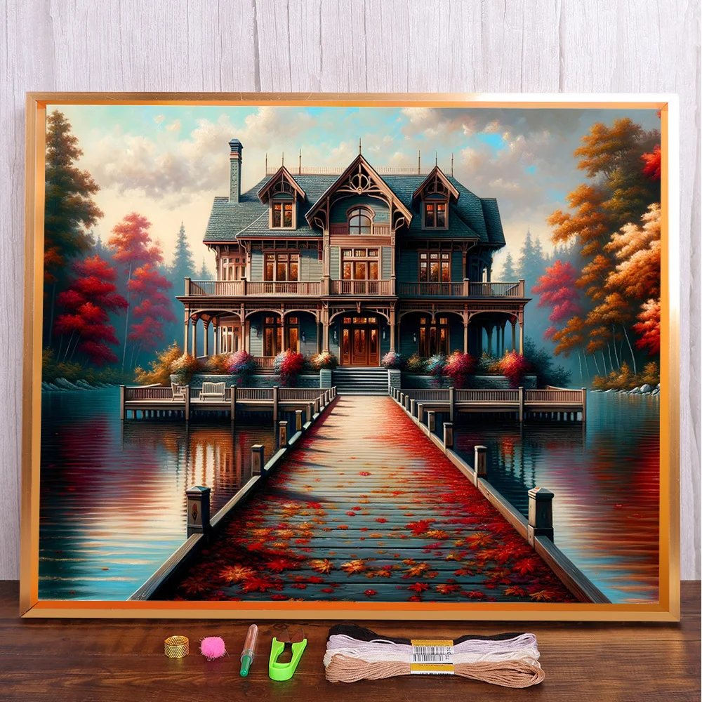 Scenery Villa Printed Canvas Cross-Stitch Complete Kit DIY Embroidery Hobby Sewing Craft Knitting Room Decor Magic Home Decor
Scenery Villa Printed Canvas Cross-Stitch Complete Kit DIY Embroidery Hobby Sewing Craft Knitting Room Decor Magic Home Decor
