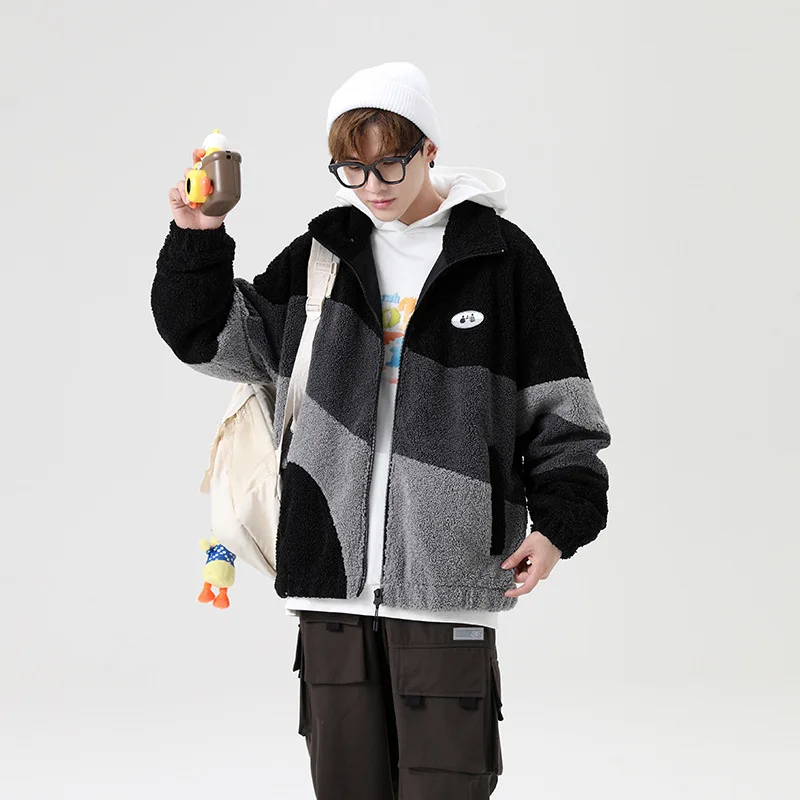 Korean Winter Youth Student Plush Coat Lamb Fleece Coats Winter Jacket for Men Clothing Warm Loose
Korean Winter Youth Student Plush Coat Lamb Fleece Coats Winter Jacket for Men Clothing Warm Loose