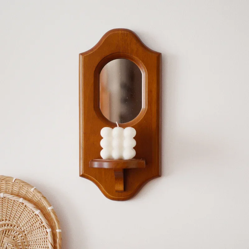 Antique French Wooden Decor Mirror Vintage Candlestick & Incense Holder Retro Vanity Glass Korean Inspired Home Accent
Antique French Wooden Decor Mirror Vintage Candlestick & Incense Holder Retro Vanity Glass Korean Inspired Home Accent