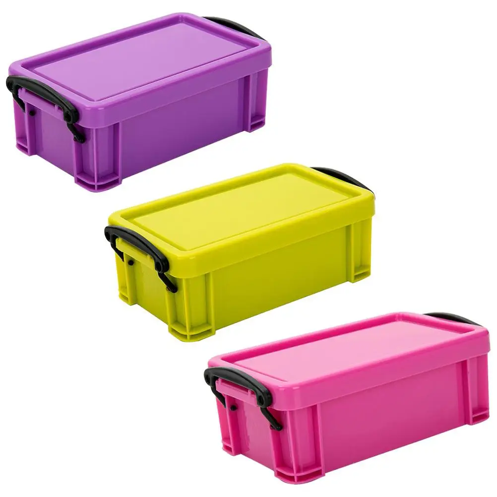 3 Pcs Mini Portable Storage Boxes Plastic Containers for Office Home Organization Household Box Sealed Smooth
3 Pcs Mini Portable Storage Boxes Plastic Containers for Office Home Organization Household Box Sealed Smooth