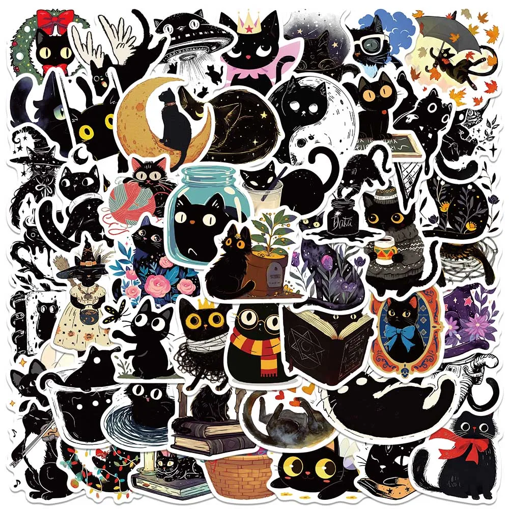 50pcs Funny Cute Cartoon Animals Black Cats Stickers Decals For Laptop Water Bottle Luggage Notebook Vinyl Waterproof Graffiti
50pcs Funny Cute Cartoon Animals Black Cats Stickers Decals For Laptop Water Bottle Luggage Notebook Vinyl Waterproof Graffiti