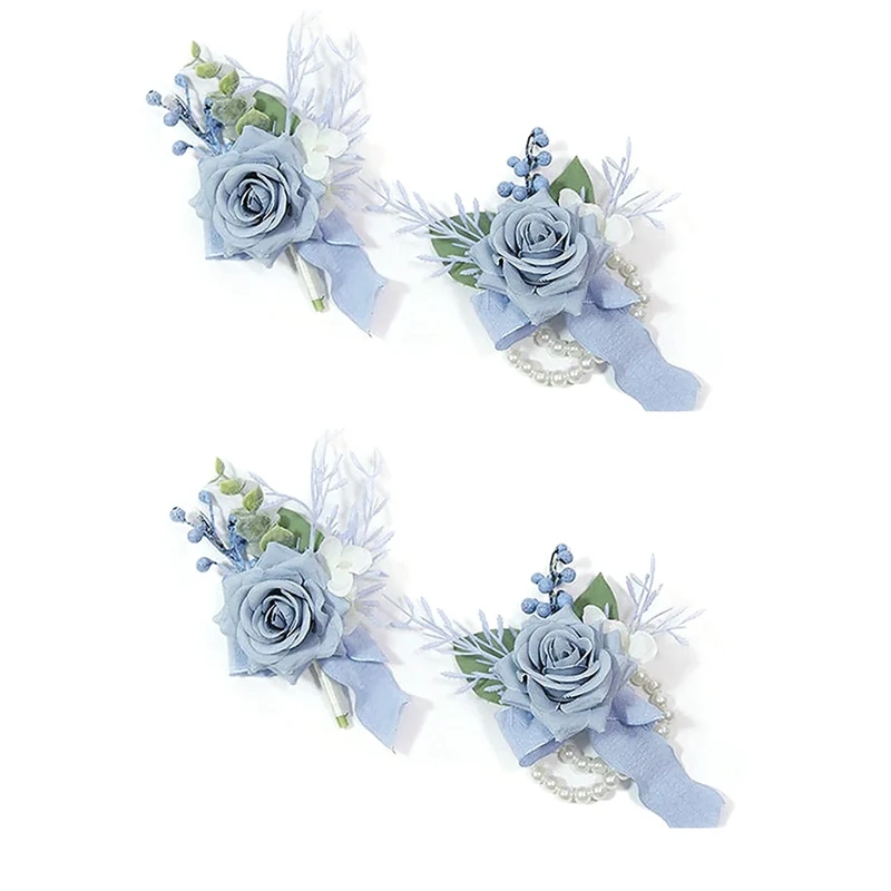 4 PCS Corsage Decorative Accessories Prom Artificial Flower Wrist Corsage Bracelets
4 PCS Corsage Decorative Accessories Prom Artificial Flower Wrist Corsage Bracelets