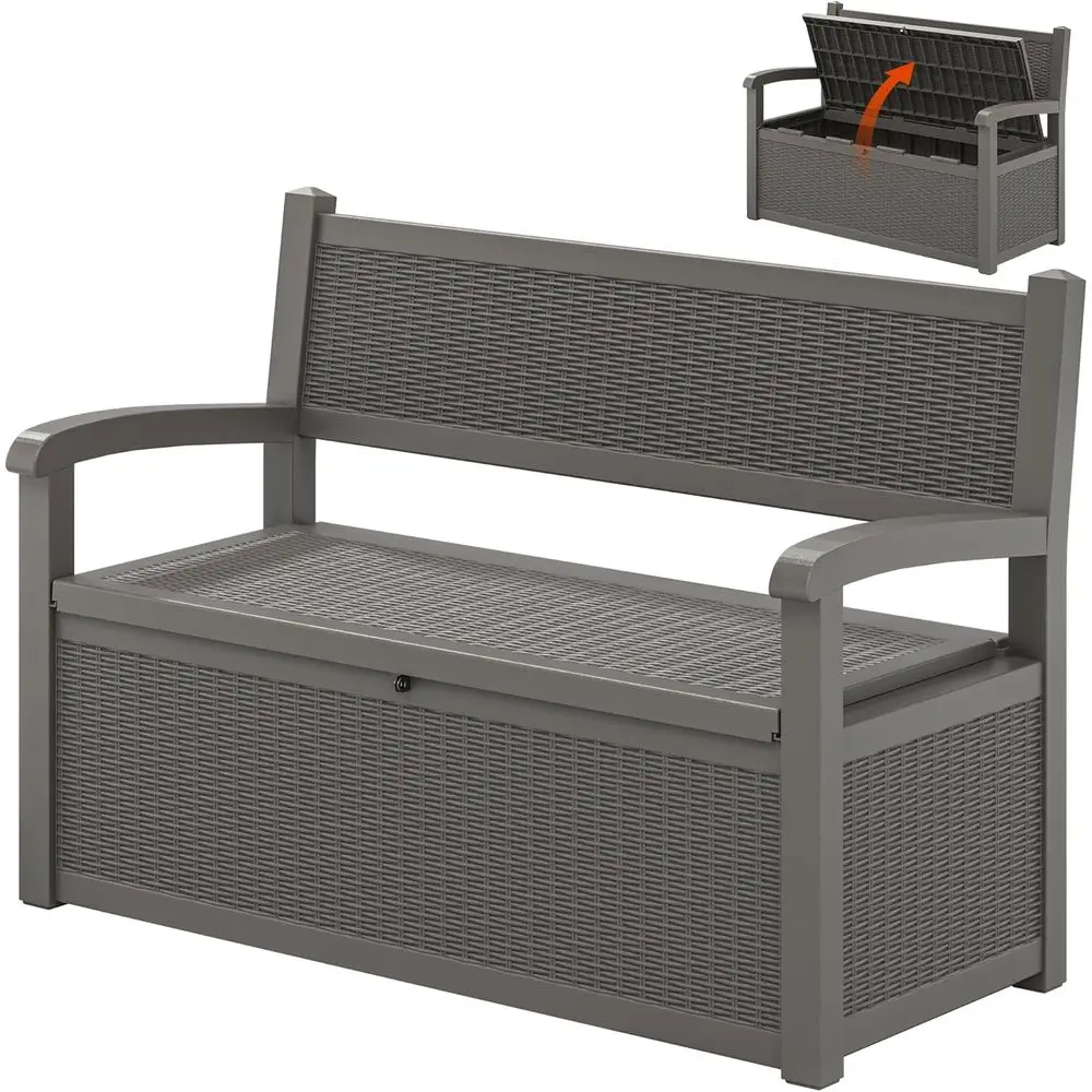 70-галлонная уличная скамейка для хранения, ящик для террасы, запираемая или мебель для патио, уличная скамейка для крыльца с водонепроницаемым ящиком для хранения подушек,
70-галлонная уличная скамейка для хранения, ящик для террасы, запираемая или мебель для патио, уличная скамейка для крыльца с водонепроницаемым ящиком для хранения подушек,