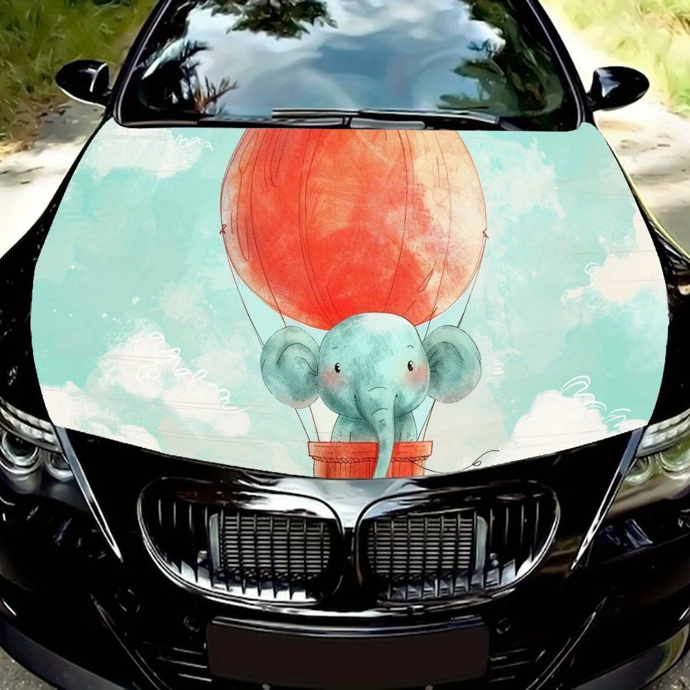 Brave Elephant Print car hood stickers, waterproof self-adhesive, scratch resistant, easy to stick, durable car PVC stickers, ca
Brave Elephant Print car hood stickers, waterproof self-adhesive, scratch resistant, easy to stick, durable car PVC stickers, ca