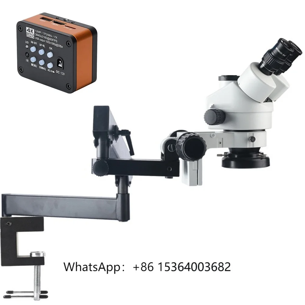 Real 4K UHD 60FPS HDMI USB Camera Stereo Trinocular 3.5X-90X Simul Focal Microscope Articulating Arm Stand for Repair Soldering
Real 4K UHD 60FPS HDMI USB Camera Stereo Trinocular 3.5X-90X Simul Focal Microscope Articulating Arm Stand for Repair Soldering
