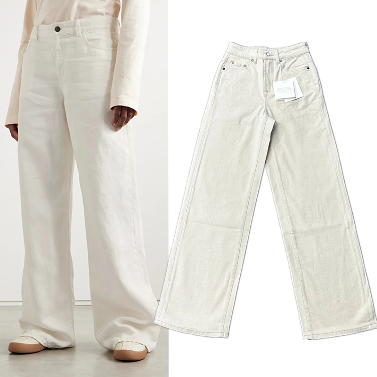 Withered Summer Jeans French Countryside Straight Casual Cotton Linen Pants Women Minimalist Beige High Waisted Jeans Women
Withered Summer Jeans French Countryside Straight Casual Cotton Linen Pants Women Minimalist Beige High Waisted Jeans Women