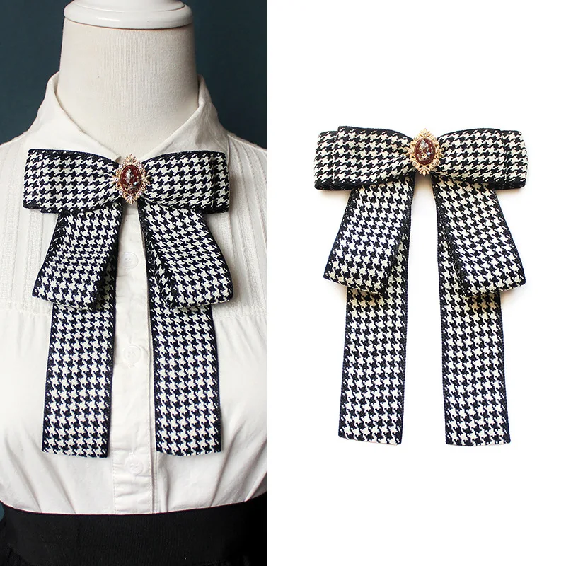 Woman's Bowtie Pins Houndstooth Ribbon Collar Flower British Korean Fashion College Style Bank Formal Wear Shirt Bow Tie 15*22cm
Woman's Bowtie Pins Houndstooth Ribbon Collar Flower British Korean Fashion College Style Bank Formal Wear Shirt Bow Tie 15*22cm
