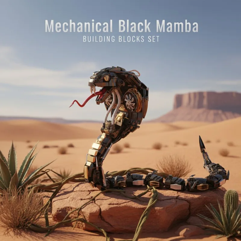 Cyberpunk 1000+pcs Mechanical Snake Building Blocks Animal Set Technical Model for Kid Adult Gifts MOC Creative Bricks Toy Model
Cyberpunk 1000+pcs Mechanical Snake Building Blocks Animal Set Technical Model for Kid Adult Gifts MOC Creative Bricks Toy Model