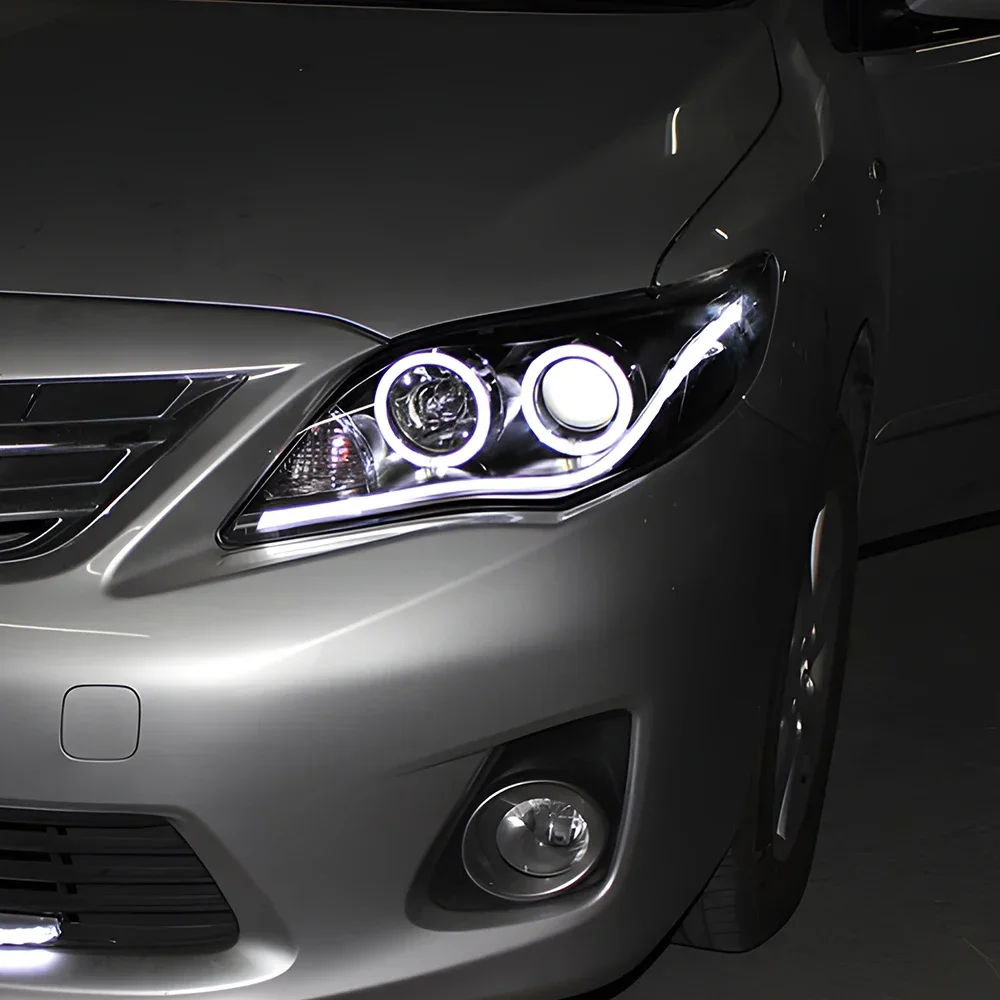 Авто фары для Toyota Corolla 2011-2013, светодиодные передние фонари автомобиля в сборе, обновление, новые аксессуары для линз проектора с высокой настройкой
Авто фары для Toyota Corolla 2011-2013, светодиодные передние фонари автомобиля в сборе, обновление, новые аксессуары для линз проектора с высокой настройкой