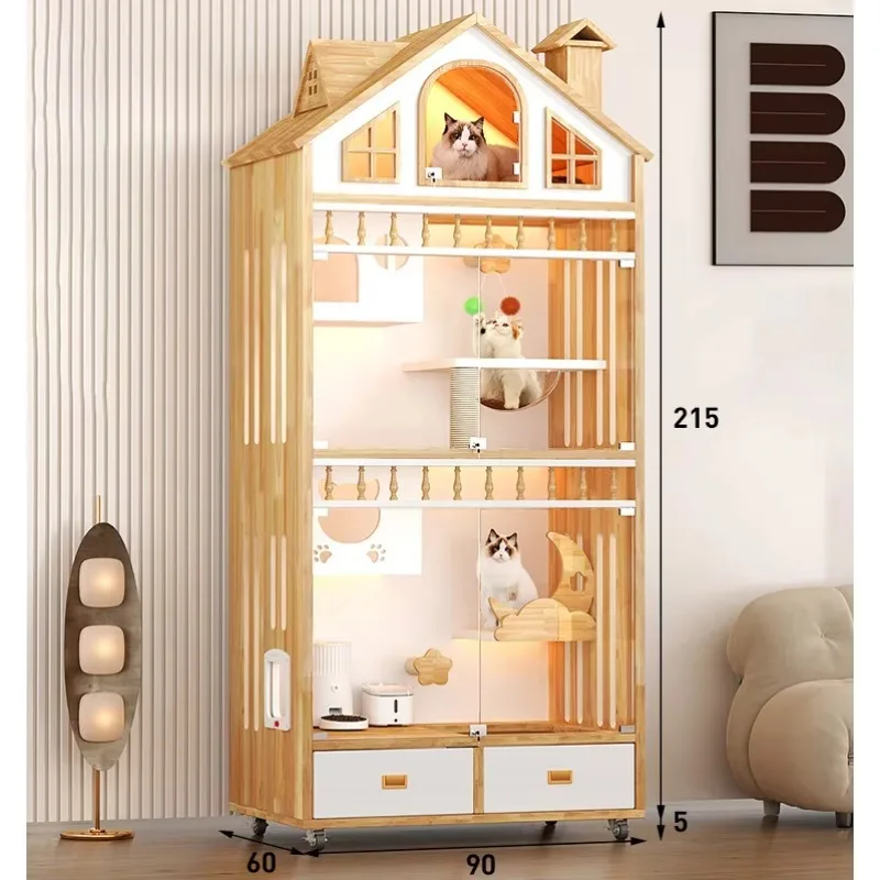 New Sale a Cat Cage with Wheels Comfortable Animal Cat House with Stairs Cat Furniture House
New Sale a Cat Cage with Wheels Comfortable Animal Cat House with Stairs Cat Furniture House