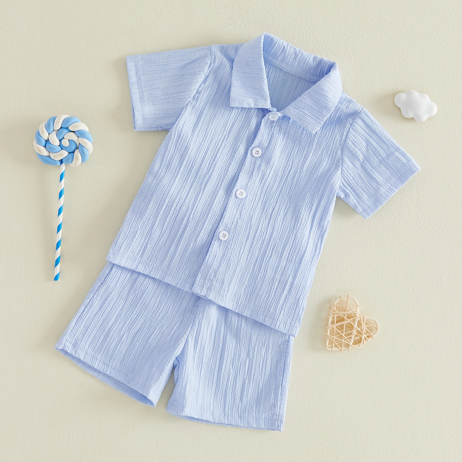 Summer Toddler Baby Boy Clothing Suit 2 Piece Short Sleeve Button Down Textured Shirt + Shorts Set Infant Casual Clothes
Summer Toddler Baby Boy Clothing Suit 2 Piece Short Sleeve Button Down Textured Shirt + Shorts Set Infant Casual Clothes