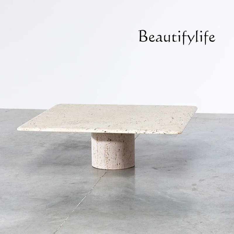 N40 Natural travertine marble coffee table, simple modern living room coffee table, light luxury creative custom furniture
N40 Natural travertine marble coffee table, simple modern living room coffee table, light luxury creative custom furniture