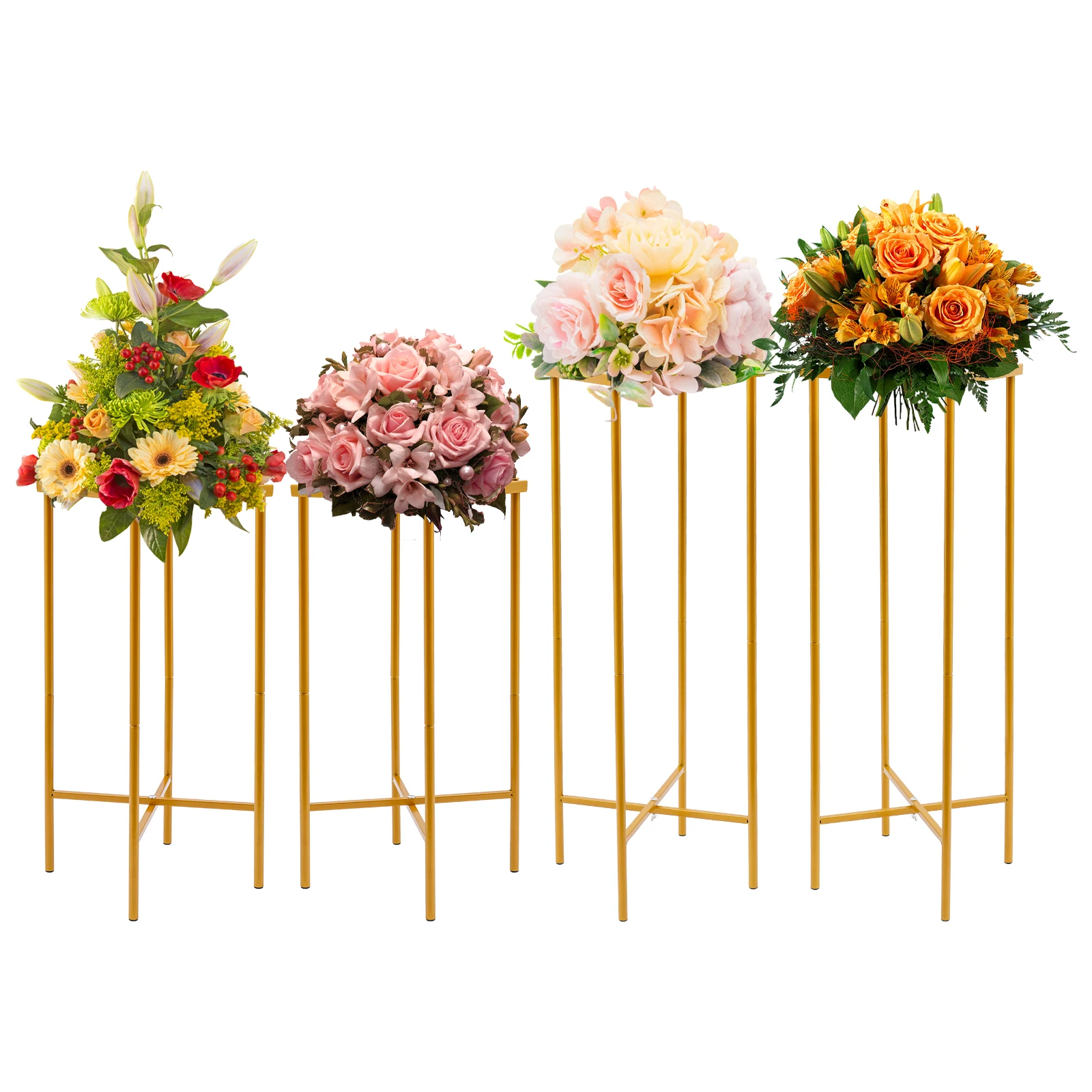 2PCS Wedding Flower Stand Gold Rectangular Holder For Weddings, Birthday Parties, Christmas Parties, etc 23*23*57cm/23*23*76cm
2PCS Wedding Flower Stand Gold Rectangular Holder For Weddings, Birthday Parties, Christmas Parties, etc 23*23*57cm/23*23*76cm