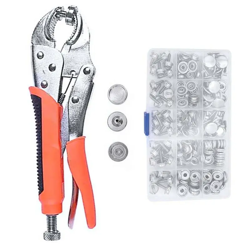 AB15-Snap Buttons Snap Fastener Kit Adjustable Pliers Snap Fastener Tool Kit With Snap Button Set Fit For Canvas,Boat Covers
AB15-Snap Buttons Snap Fastener Kit Adjustable Pliers Snap Fastener Tool Kit With Snap Button Set Fit For Canvas,Boat Covers