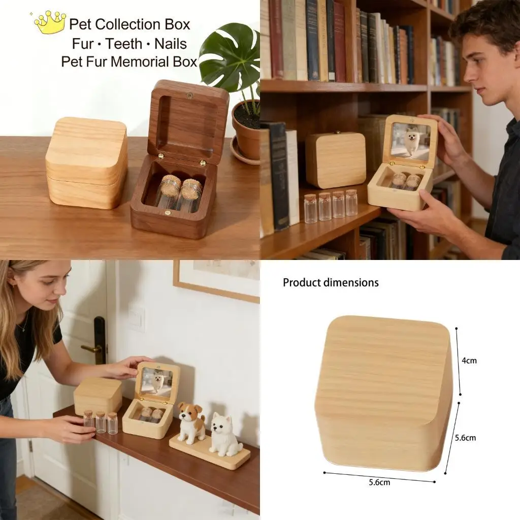 Beautifully Crafted Pet reminder Box To Preserve Coat And Initial Hair D2RD
Beautifully Crafted Pet reminder Box To Preserve Coat And Initial Hair D2RD
