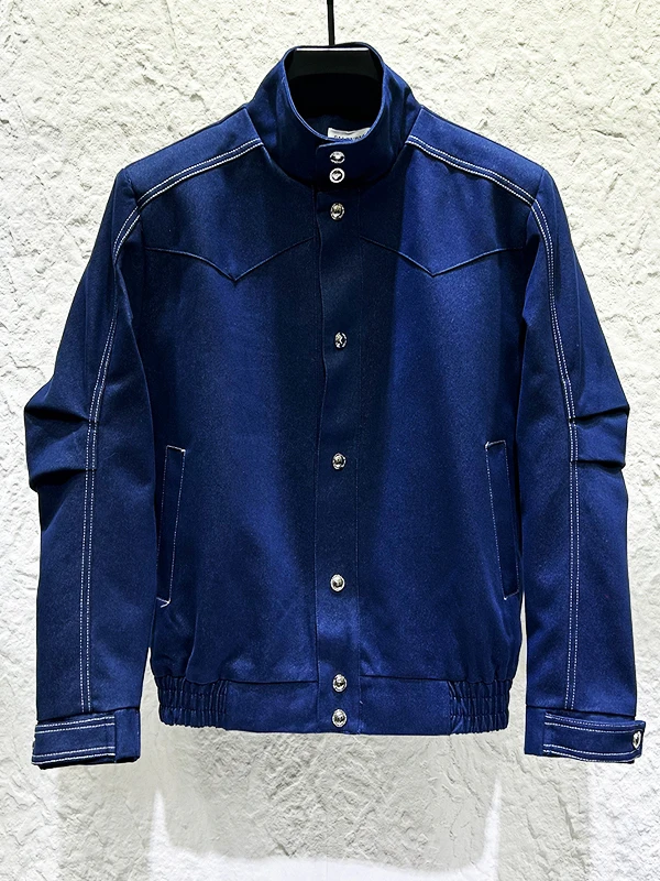Spring New Design Sensation Jaet Men's Trendy Vintage Casual Loose ort Jeans Outerwear Stand Collar Stitching Decoration
Spring New Design Sensation Jaet Men's Trendy Vintage Casual Loose ort Jeans Outerwear Stand Collar Stitching Decoration