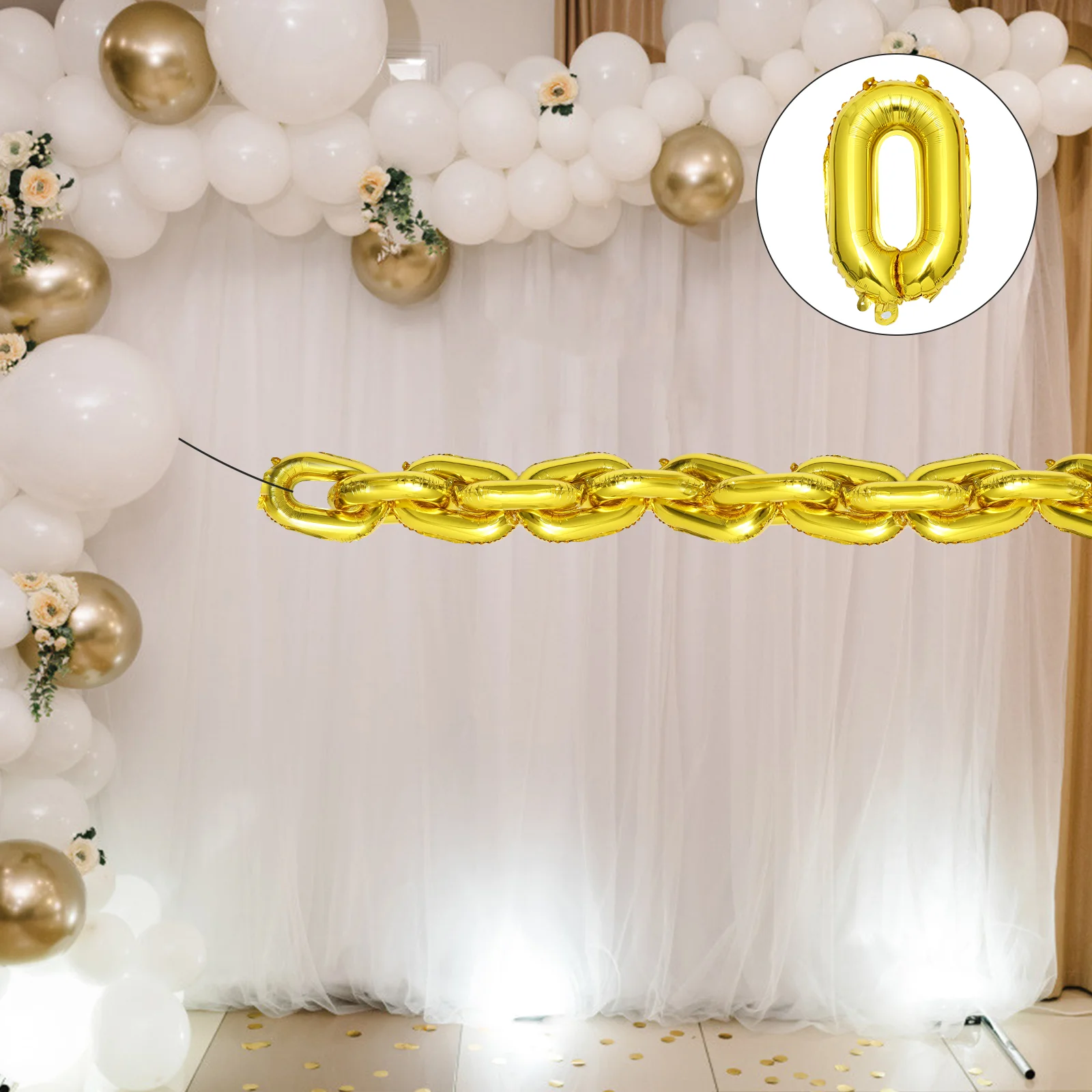 20 Pcs Balloons Chain Foil Aluminium Film Hanging Number for Party Decoration Birthday
20 Pcs Balloons Chain Foil Aluminium Film Hanging Number for Party Decoration Birthday
