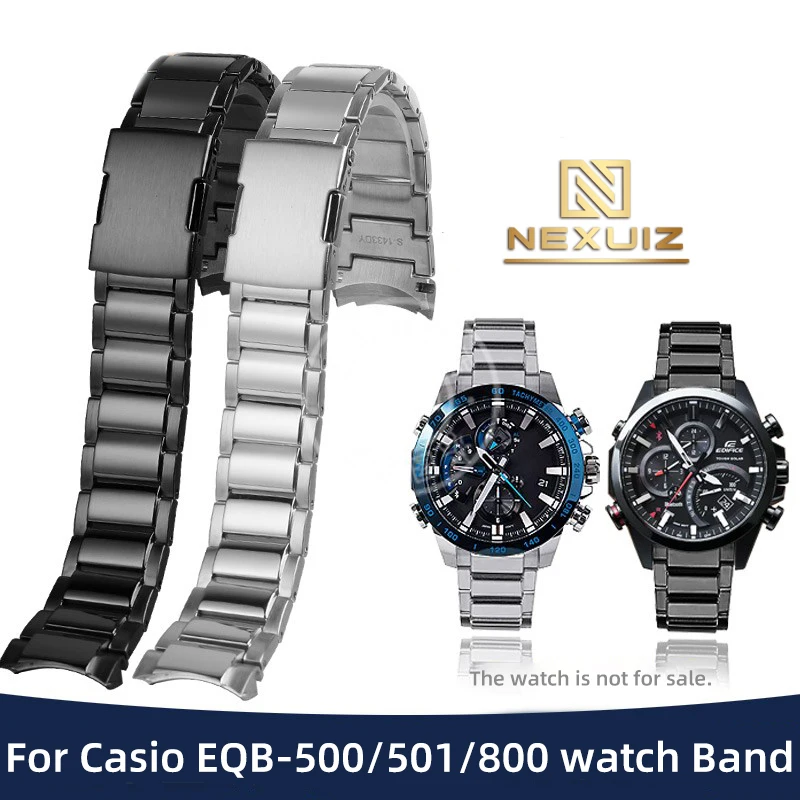 For Casio Edifice Steel Watch Strap EQB-500 501 EQB-800 Solid Arc Mouth Precision Steel Watch Band 22mm Bracelet For Men
For Casio Edifice Steel Watch Strap EQB-500 501 EQB-800 Solid Arc Mouth Precision Steel Watch Band 22mm Bracelet For Men