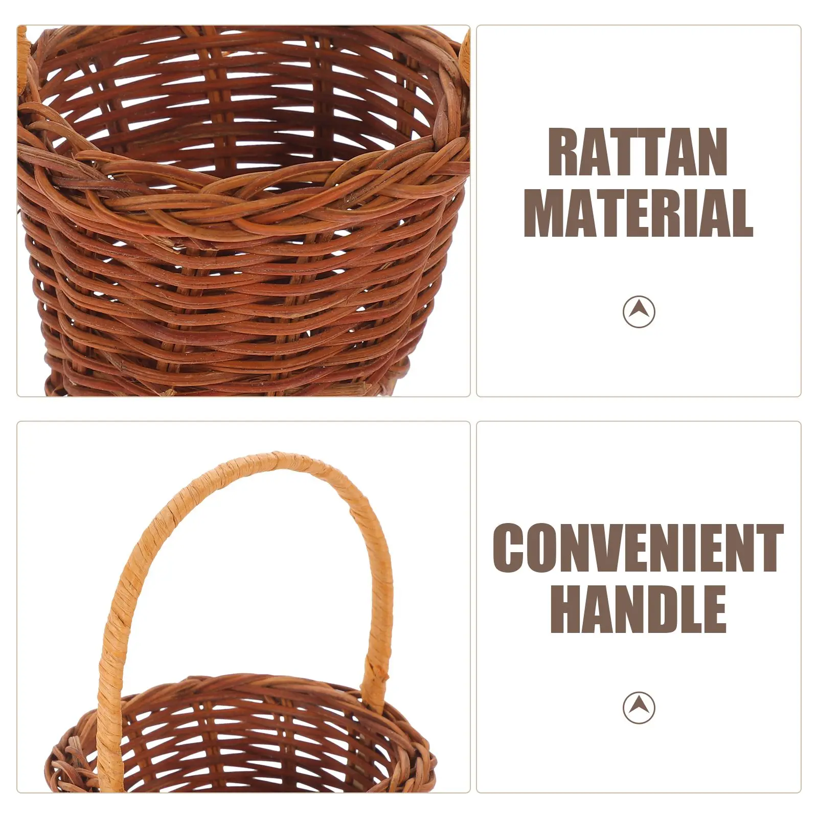 2Pcs Mini Rattan Hand Basket 8cmx11 5cm Romantic Wedding Picnic Decorative Storage Organizer Flower Petals Hair Clips
2Pcs Mini Rattan Hand Basket 8cmx11 5cm Romantic Wedding Picnic Decorative Storage Organizer Flower Petals Hair Clips