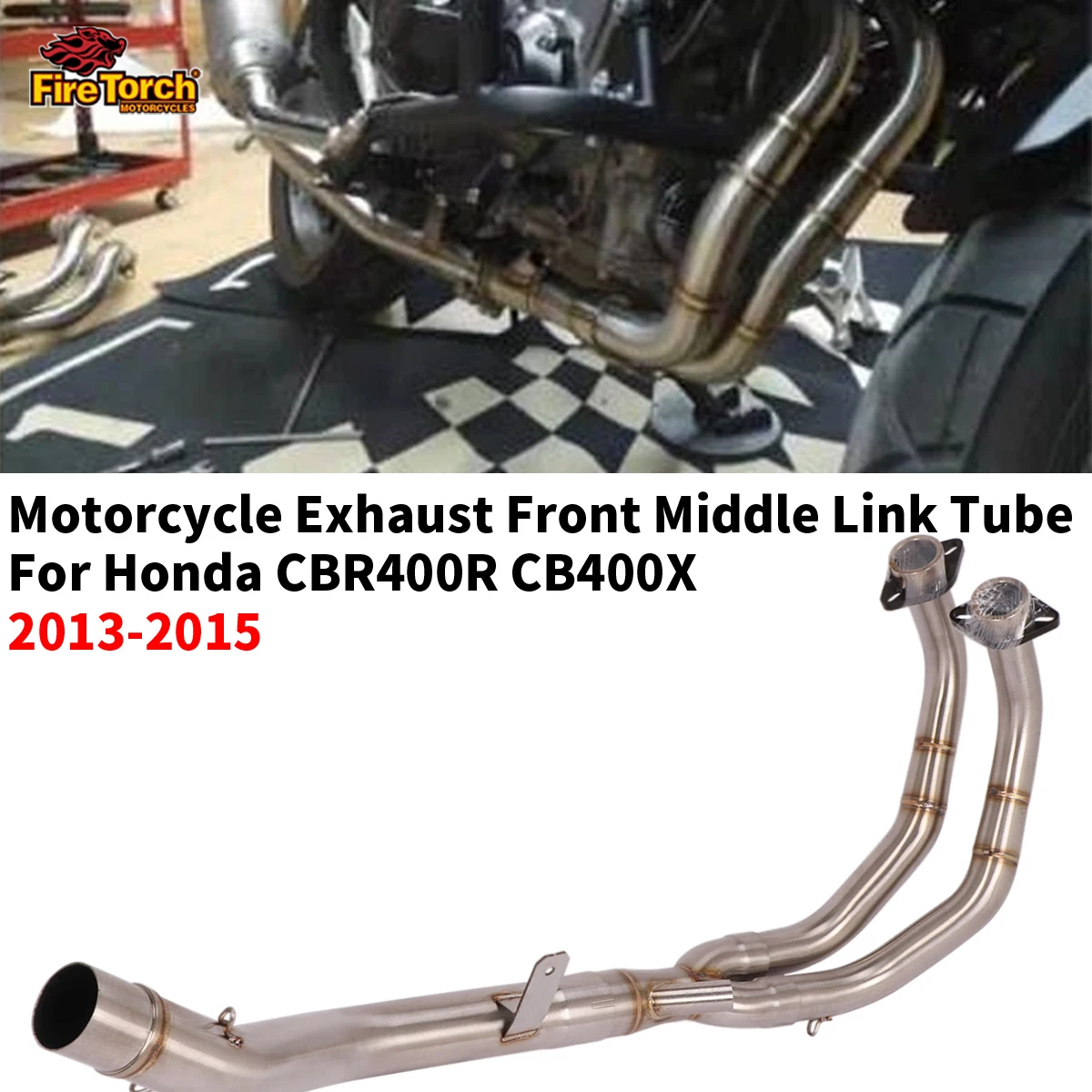 Slip On For Honda For CBR400R CB400X 2013 2014 2015 Motorcycle Exhaust Escape Moto Modified Front Middle Tube Link Pipe System
Slip On For Honda For CBR400R CB400X 2013 2014 2015 Motorcycle Exhaust Escape Moto Modified Front Middle Tube Link Pipe System
