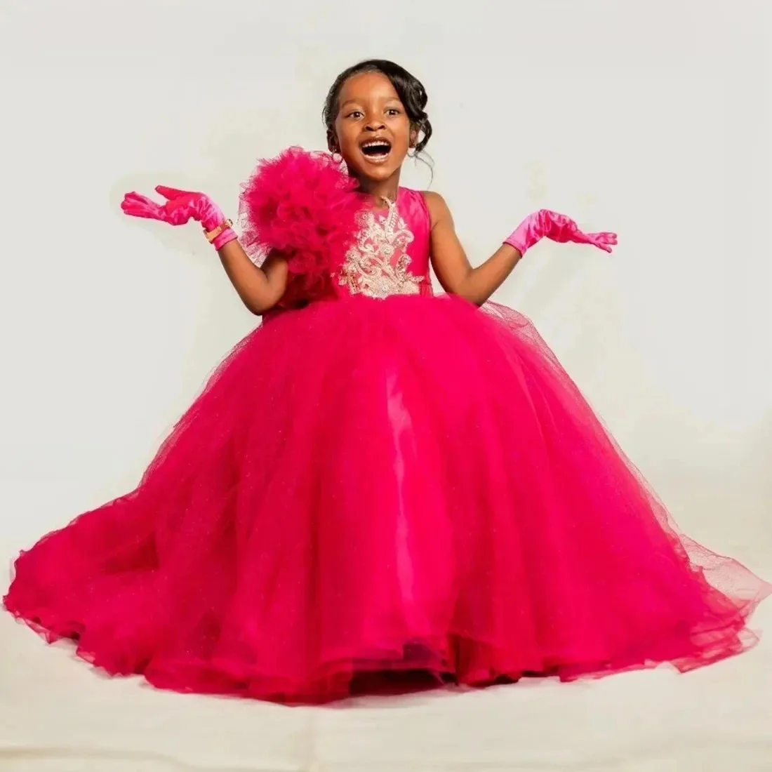 Customized Red Flower Girl Dresses For Wedding Appliques Lace Tulle O-Neck Kids Birthday Party First Communion Pageant Gown
Customized Red Flower Girl Dresses For Wedding Appliques Lace Tulle O-Neck Kids Birthday Party First Communion Pageant Gown