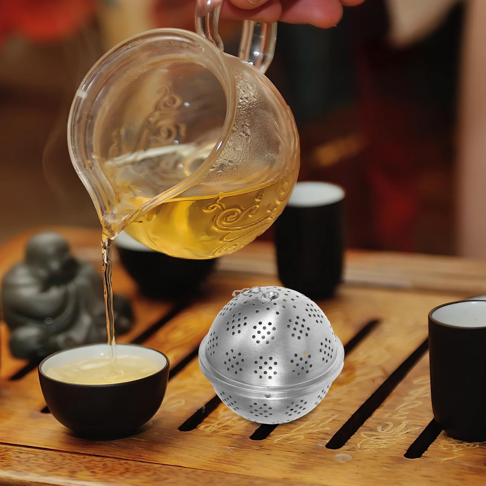 Stainless Steel 8.3cm Tea Strainer Metal Fine Mesh Spice Ball Seasoning Infuser for Loose Leaf Tea House Home Office
Stainless Steel 8.3cm Tea Strainer Metal Fine Mesh Spice Ball Seasoning Infuser for Loose Leaf Tea House Home Office