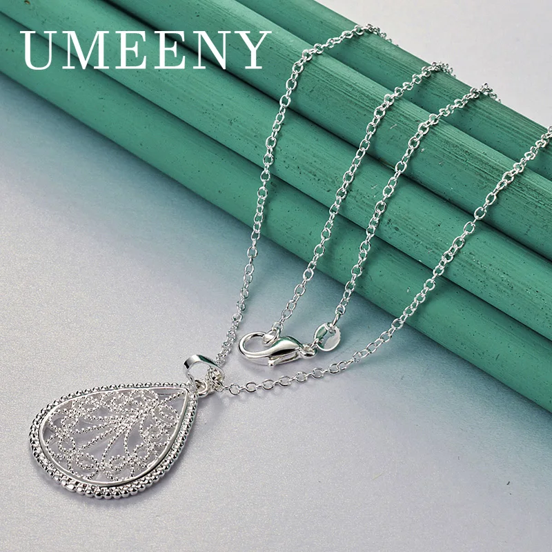 Elegant 925 Sterling Silver 16-30 Inch Women's Exquisite Teardrop Pattern Necklace Wedding Gift Charm Jewelry
Elegant 925 Sterling Silver 16-30 Inch Women's Exquisite Teardrop Pattern Necklace Wedding Gift Charm Jewelry