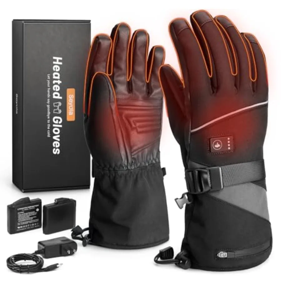 Heated Gloves for Men Women Electric Waterproof and Windproof Rechargeable Battery Winter Motorcycle Warm Gloves with Touchscre
Heated Gloves for Men Women Electric Waterproof and Windproof Rechargeable Battery Winter Motorcycle Warm Gloves with Touchscre