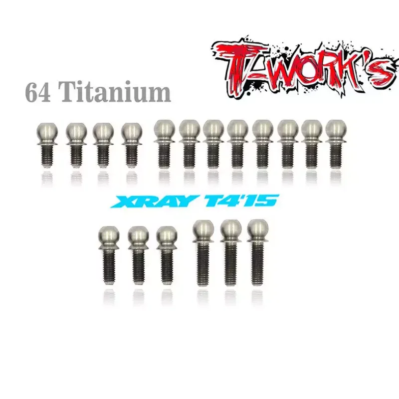 Original T worksTP-037 64 Titanium 4.9mm Ball End set ( For Xray T4'15/16/17 ) Professional Rc part
Original T worksTP-037 64 Titanium 4.9mm Ball End set ( For Xray T4'15/16/17 ) Professional Rc part