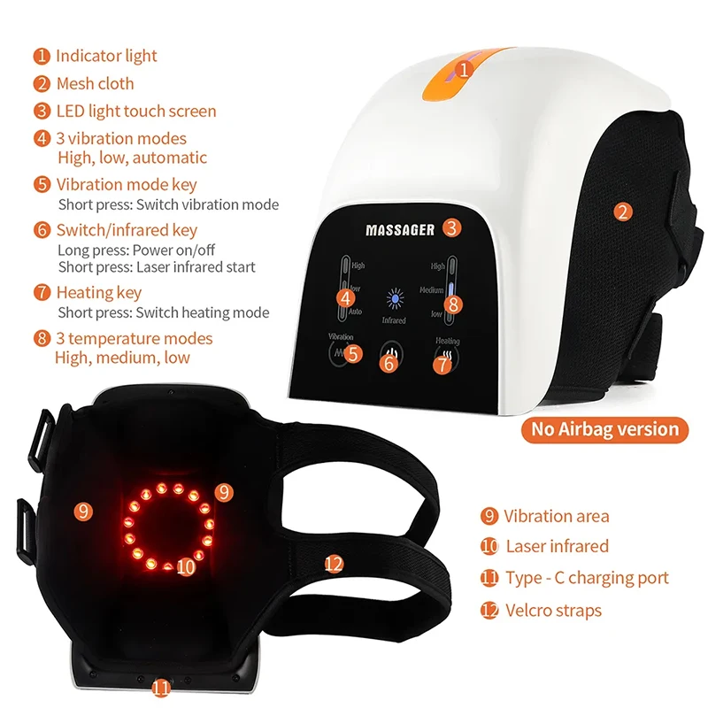 Интеллектуальный вибрационный массажер для коленей с воздушным давлением и подогревом, для снятия боли в коленях, расслабляющий мышцы, подарок для бабушки и дедушки
Интеллектуальный вибрационный массажер для коленей с воздушным давлением и подогревом, для снятия боли в коленях, расслабляющий мышцы, подарок для бабушки и дедушки