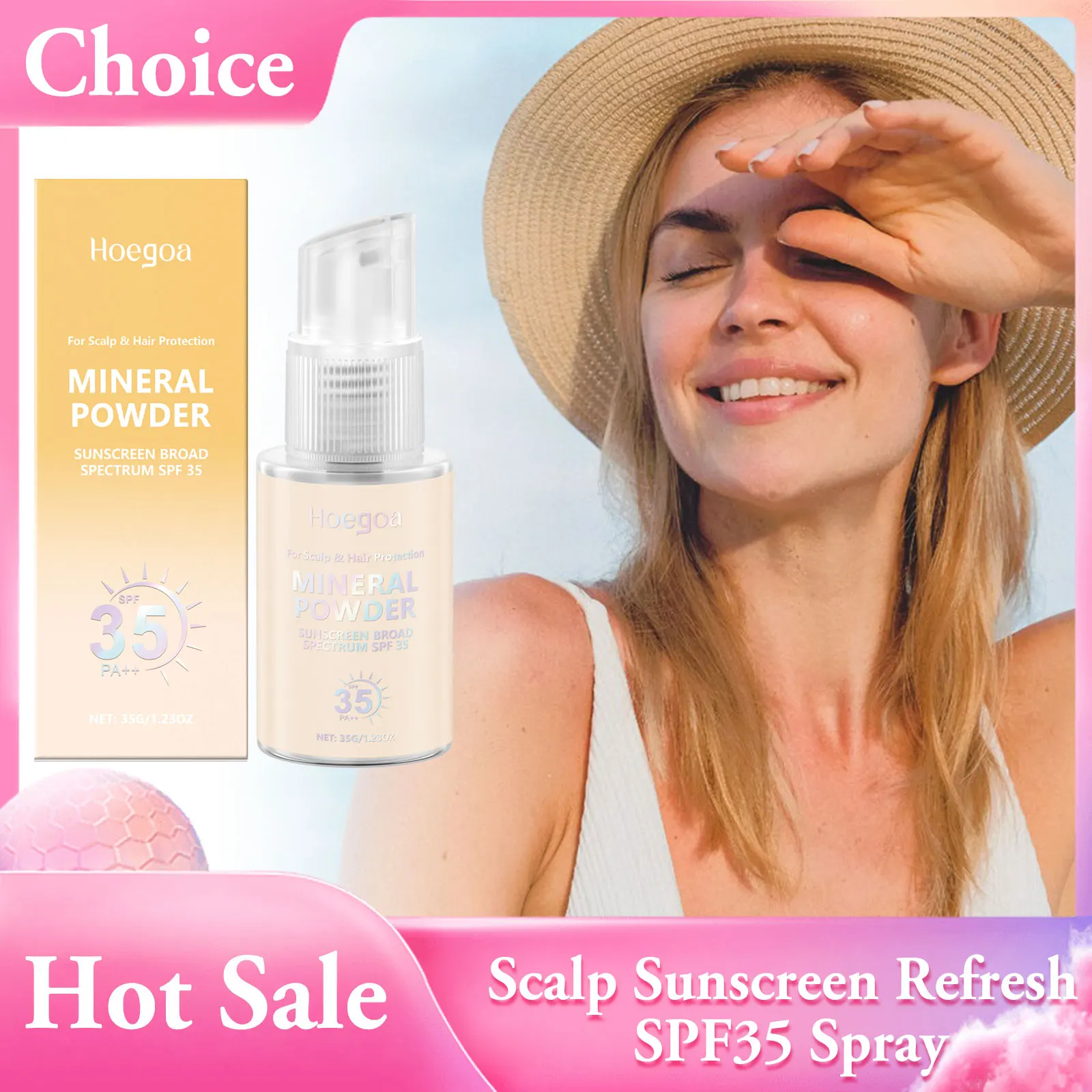 Scalp Sunscreen Refresh SPF35 Spray Anti Sunblock Prevent Head Sunburn Damage UV Protection Scalp Soft Hair Cool Sunscreen Spray
Scalp Sunscreen Refresh SPF35 Spray Anti Sunblock Prevent Head Sunburn Damage UV Protection Scalp Soft Hair Cool Sunscreen Spray