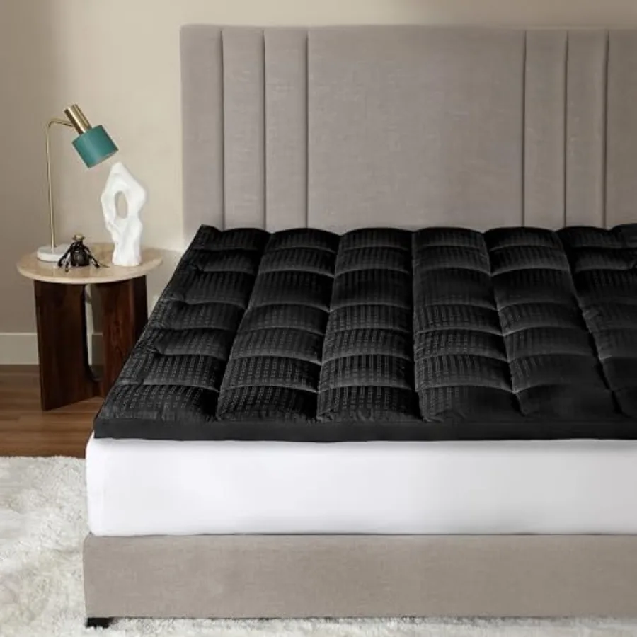 Hotel Collection Size Hybrid Mattress Protector and Pad - Extra Padded, Thick, Plush, and Fitted Mattress Topper for Bed - Comf
Hotel Collection Size Hybrid Mattress Protector and Pad - Extra Padded, Thick, Plush, and Fitted Mattress Topper for Bed - Comf
