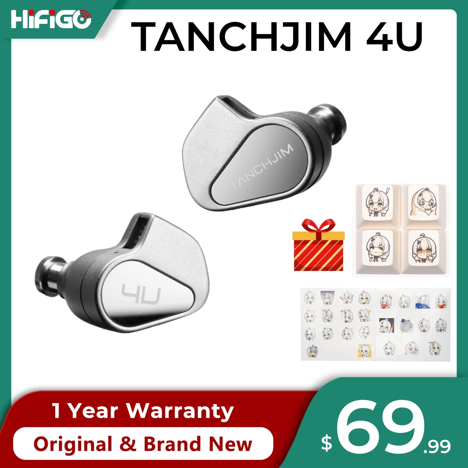 Hifigo Tanchjim 4u Earphones Dmt-4 Ultra Double-chamber Dynamic Driver In-ear Monitors With 3.5mm Cable 4 Turning Swithes
Hifigo Tanchjim 4u Earphones Dmt-4 Ultra Double-chamber Dynamic Driver In-ear Monitors With 3.5mm Cable 4 Turning Swithes