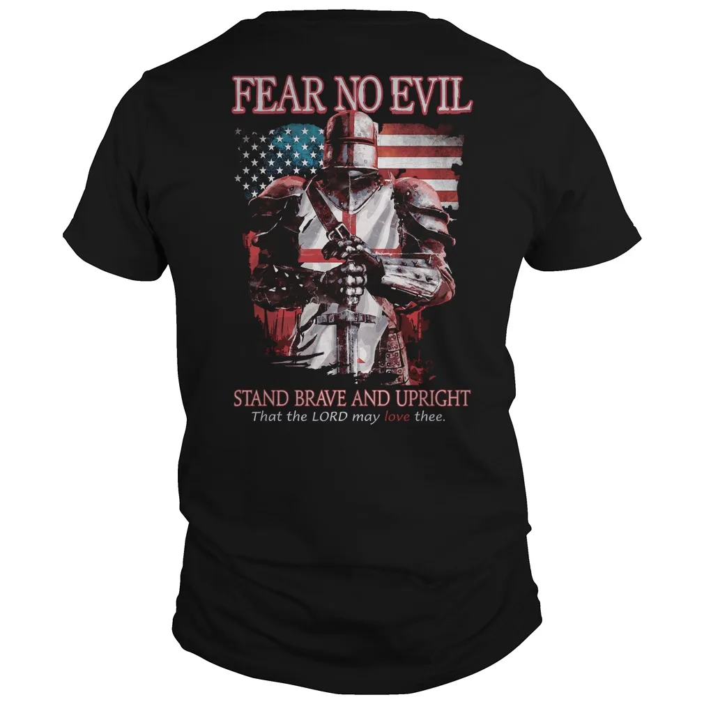 Fear No Evil. American Knights Templar Crusaders T Shirt. New 100% Cotton Short Sleeve O-Neck T-shirt Casual Clothing Mens Top
Fear No Evil. American Knights Templar Crusaders T Shirt. New 100% Cotton Short Sleeve O-Neck T-shirt Casual Clothing Mens Top