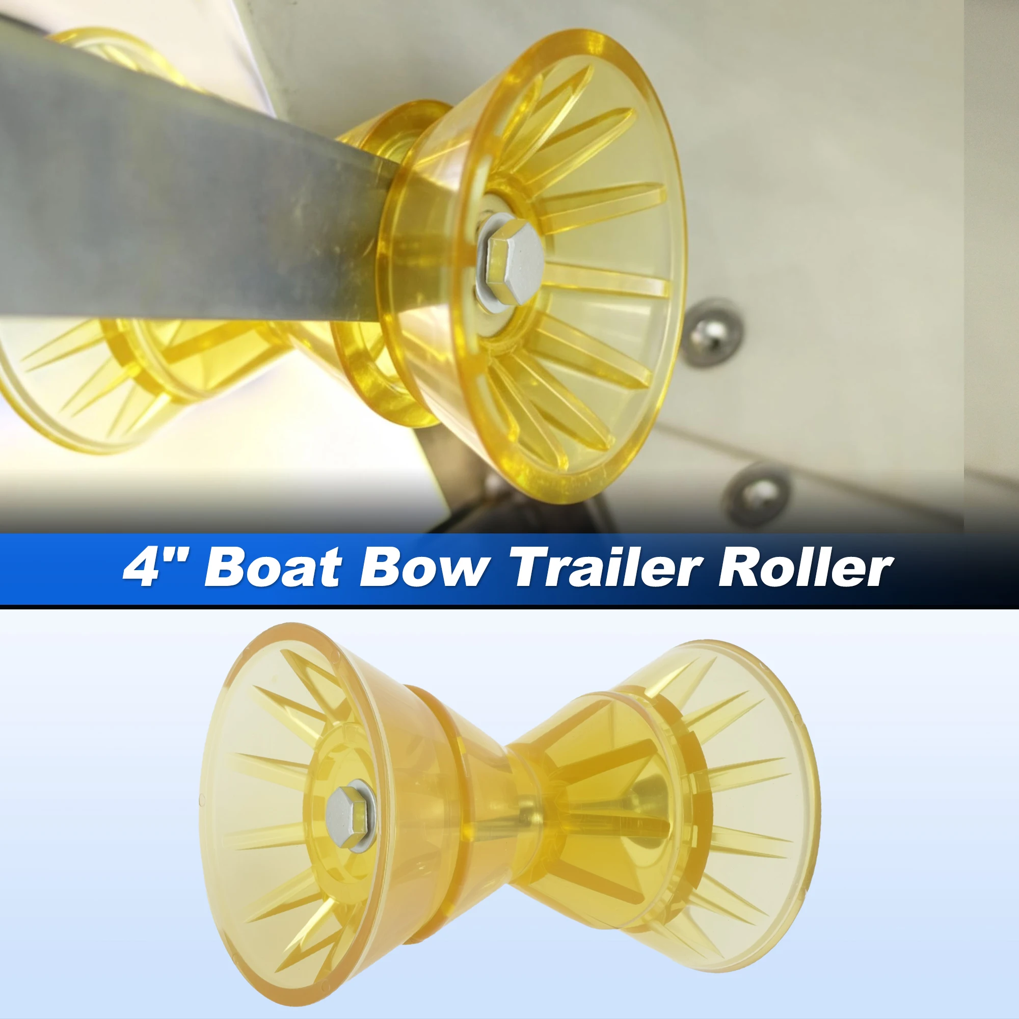 Motoforti Boat Bow Trailer Roller 18.5x13 cm with End Bells Shaft Boat Bow Stop Bell Roller with Bells Durable P-VC Material
Motoforti Boat Bow Trailer Roller 18.5x13 cm with End Bells Shaft Boat Bow Stop Bell Roller with Bells Durable P-VC Material