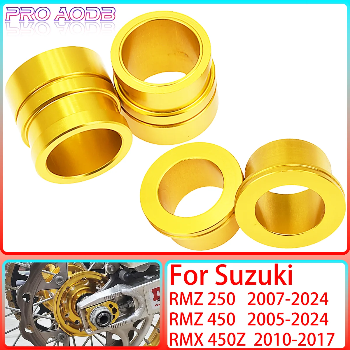 Motorcycle CNC Front Rear Wheel Hub Spacer 2007-2015 2016 2017 2018 2019 For Suzuki RM Z250 Z450 RMZ250 RMZ450 RMX450Z RMX 450Z
Motorcycle CNC Front Rear Wheel Hub Spacer 2007-2015 2016 2017 2018 2019 For Suzuki RM Z250 Z450 RMZ250 RMZ450 RMX450Z RMX 450Z
