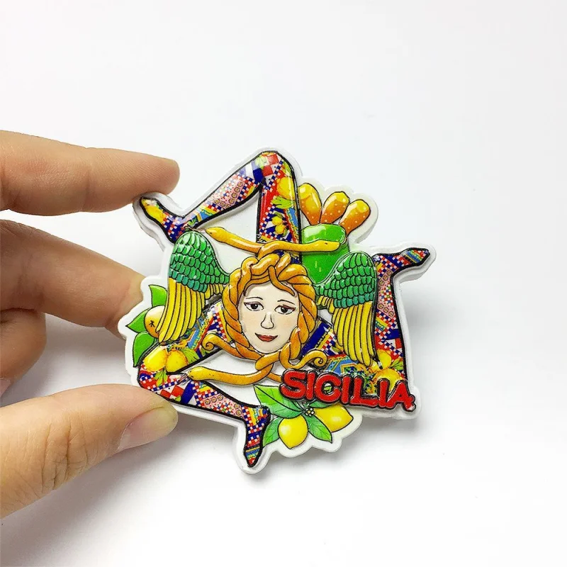 Italy Sicily Medusa & Lemon 3D Resin Fridge Magnet Home Decor Imanes Nevera Room Decoration Magnets
Italy Sicily Medusa & Lemon 3D Resin Fridge Magnet Home Decor Imanes Nevera Room Decoration Magnets