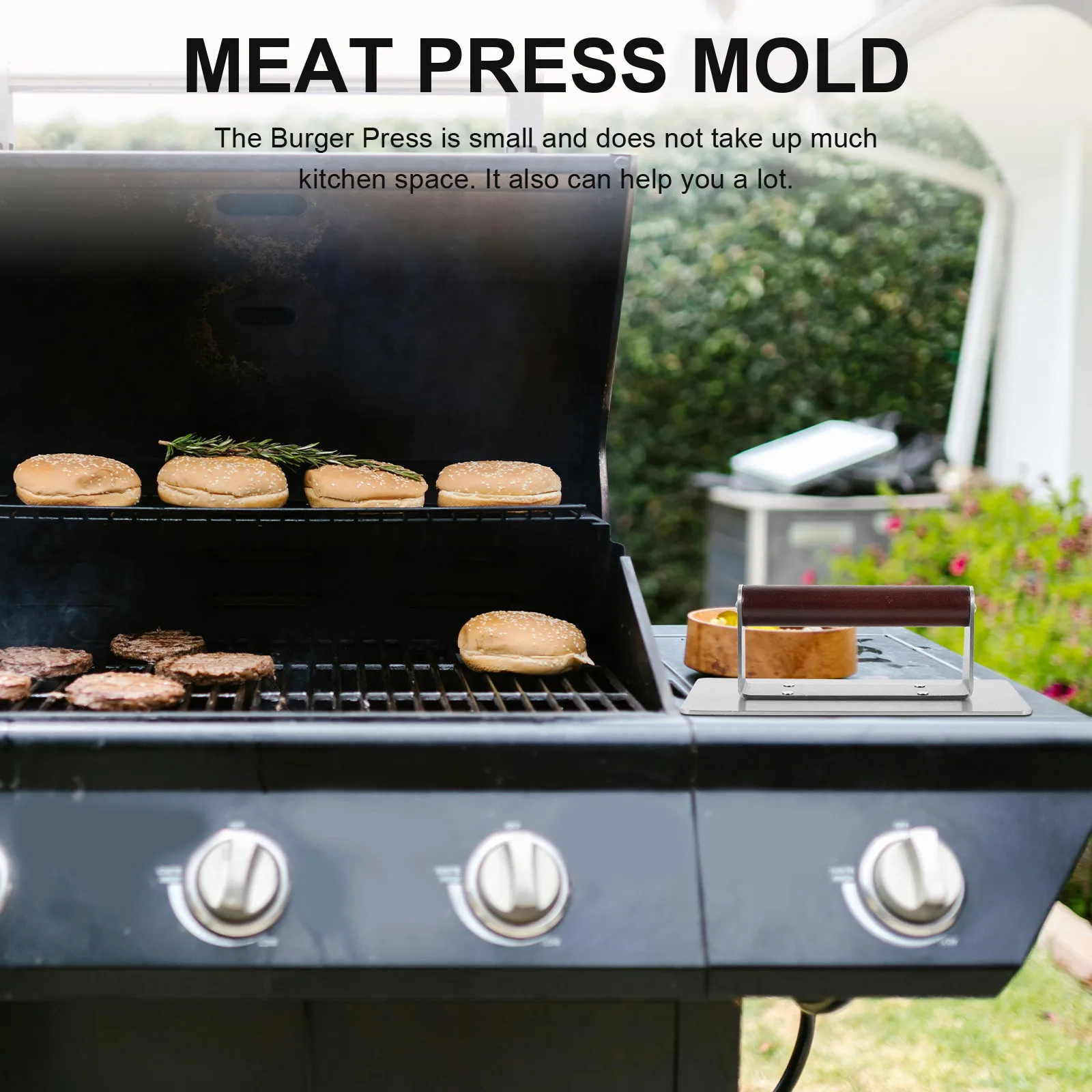 Stainless Steel Burger Press Metal Handle Kitchen Gadget Patty Maker Mold Meat Press Mold for Home Restaurant Kitchen
Stainless Steel Burger Press Metal Handle Kitchen Gadget Patty Maker Mold Meat Press Mold for Home Restaurant Kitchen
