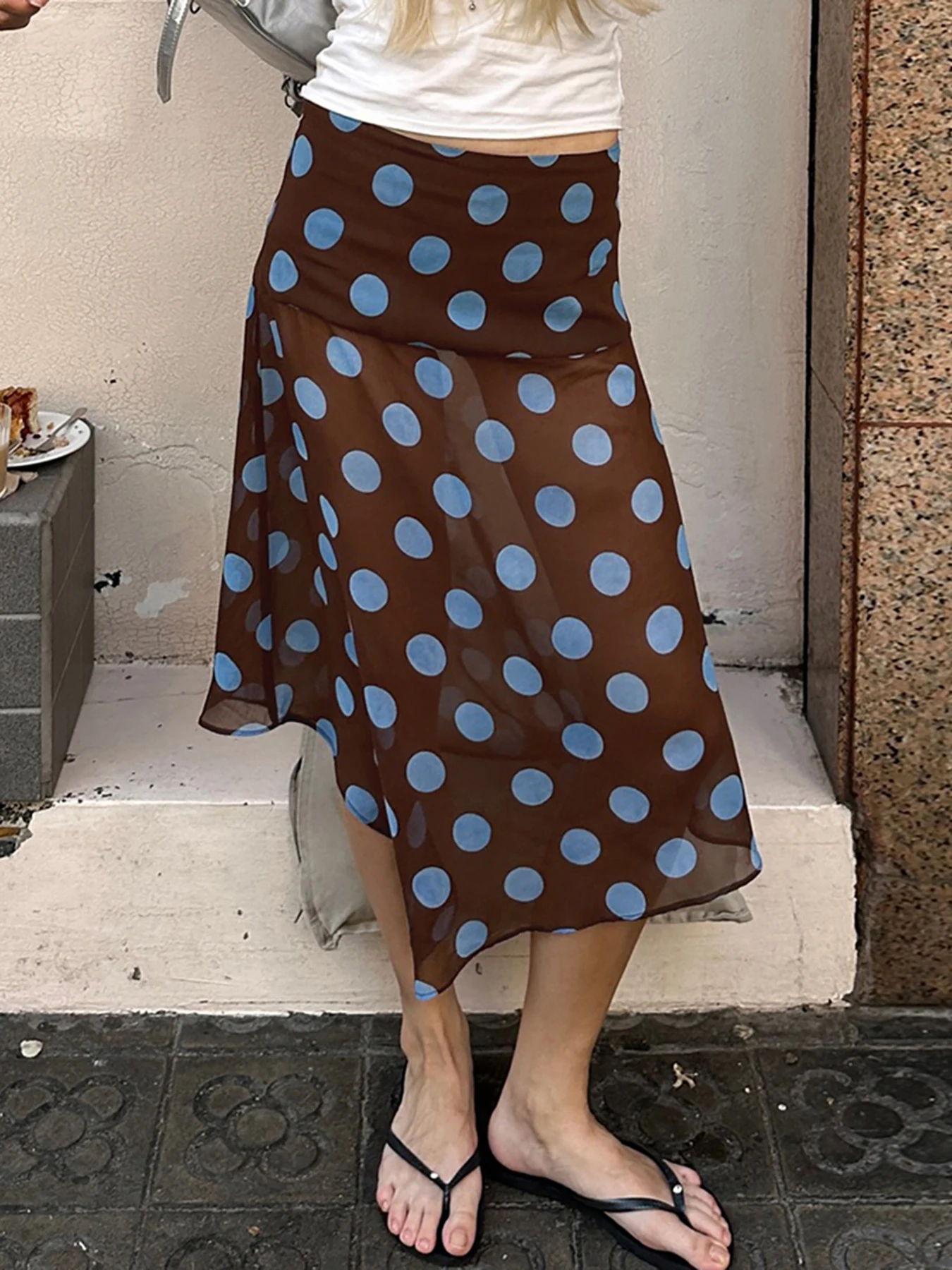 Summer New Color Block Semi-Transparent Irregular Resort Style Elegant Sweet Midi Skirt
Summer New Color Block Semi-Transparent Irregular Resort Style Elegant Sweet Midi Skirt