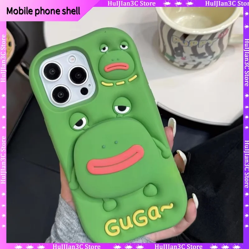 Funny green frog telescopic stand suitable for iPhone 16 Promax phone case Apple 14 new soft silicone all inclusive phone case
Funny green frog telescopic stand suitable for iPhone 16 Promax phone case Apple 14 new soft silicone all inclusive phone case