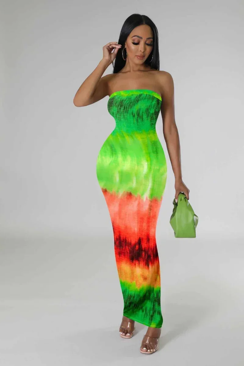 KEXU Tie Dye полосатое макси длинное облегающее женское платье миди без бретелек летнее эластичное платье Vestidos сексуальные вечерние платья
KEXU Tie Dye полосатое макси длинное облегающее женское платье миди без бретелек летнее эластичное платье Vestidos сексуальные вечерние платья