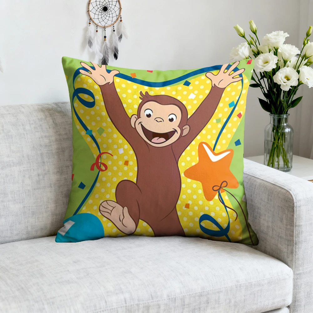 Decorative Pillows Curious Monkey Georrge Personalized Gifts 1Psc Cushion Cover Covers for Living Room Cushions Home Decor Items
Decorative Pillows Curious Monkey Georrge Personalized Gifts 1Psc Cushion Cover Covers for Living Room Cushions Home Decor Items