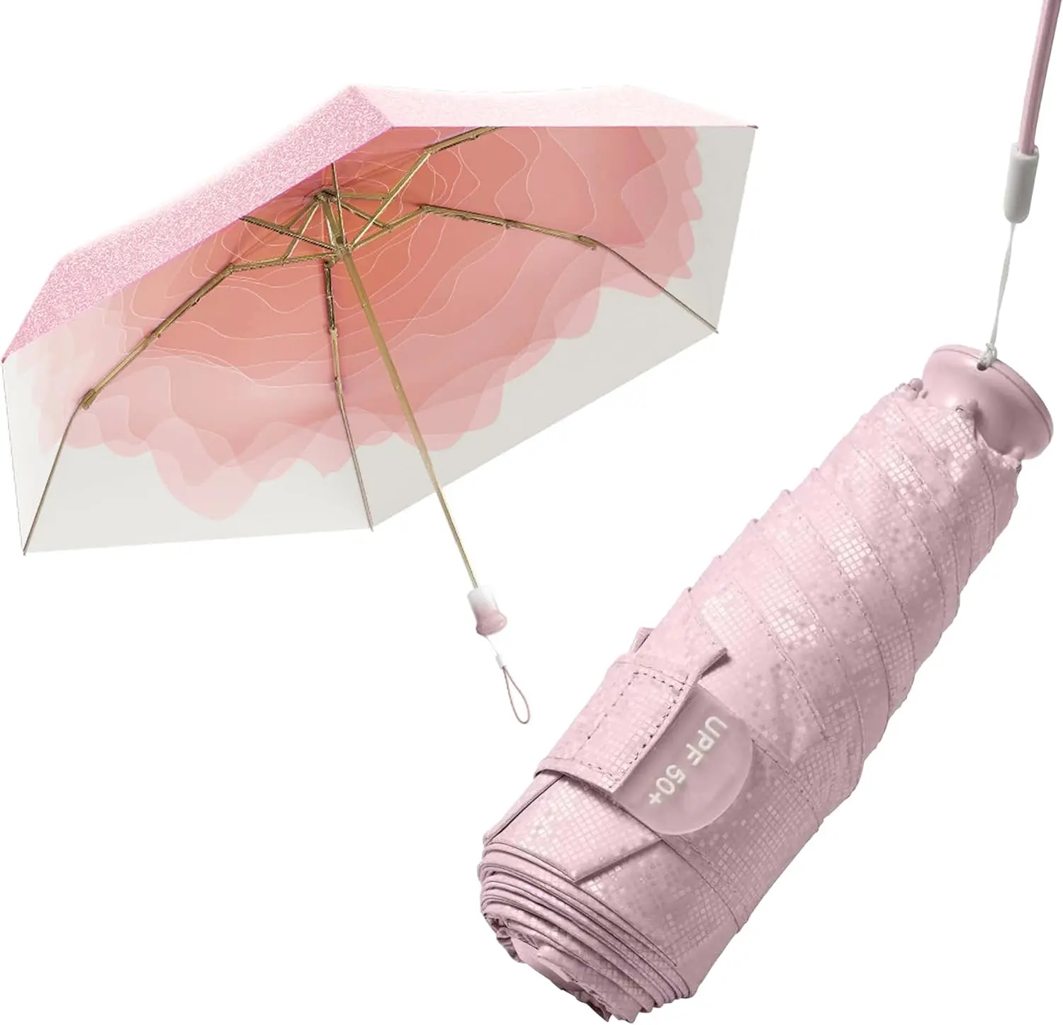 Mini Travel Folding Umbrella With Built-in Telescopic Hidden Handle for Women Kids,Pocket Parasol With Large Storage Bag UPF50
Mini Travel Folding Umbrella With Built-in Telescopic Hidden Handle for Women Kids,Pocket Parasol With Large Storage Bag UPF50