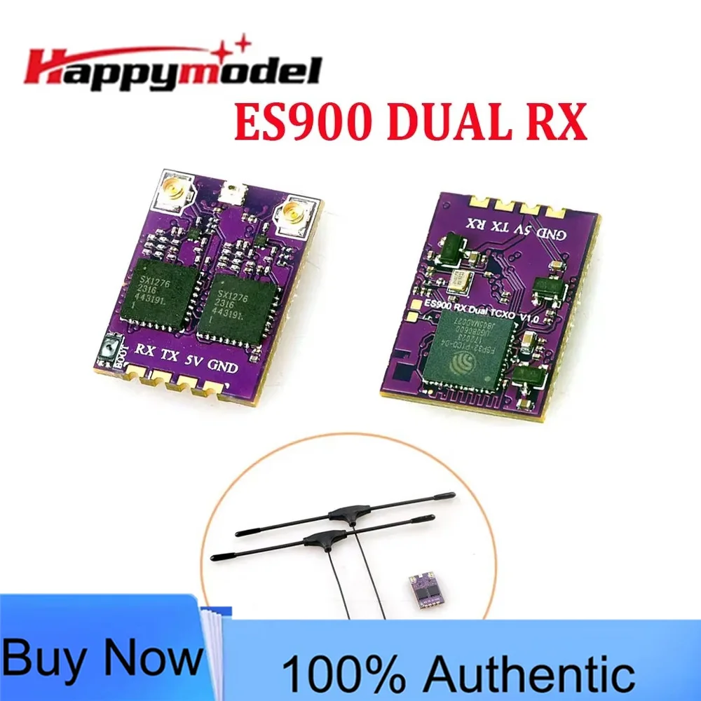 HappyModel ES900 DUAL RX ELRS Diversity Receiver 915MHz 868MHz Built-in TCXO for RC Airplane FPV Long Range Drone
HappyModel ES900 DUAL RX ELRS Diversity Receiver 915MHz 868MHz Built-in TCXO for RC Airplane FPV Long Range Drone