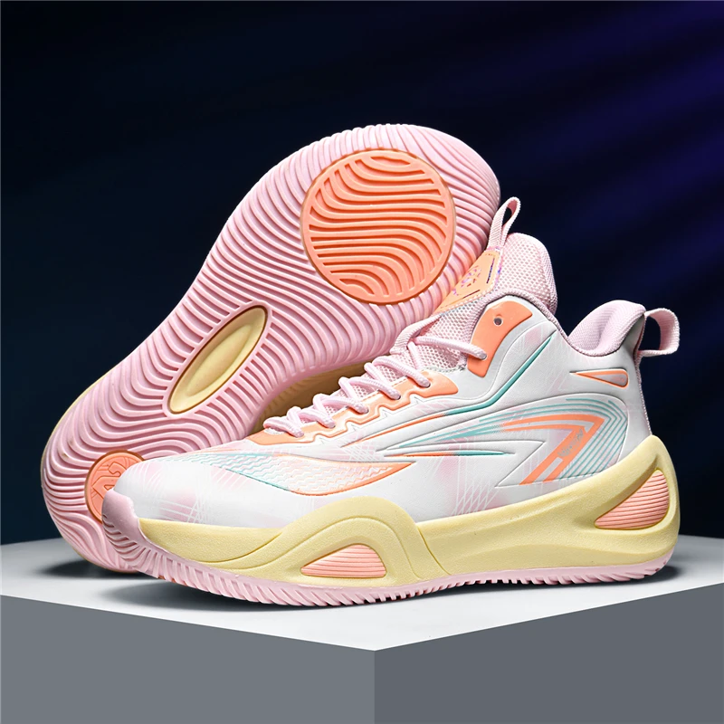 Men's Athletic Basketball Sneakers Breathable Cushioning Non-Slip Wearable Gym Training Running Shoes for Men And Women
Men's Athletic Basketball Sneakers Breathable Cushioning Non-Slip Wearable Gym Training Running Shoes for Men And Women