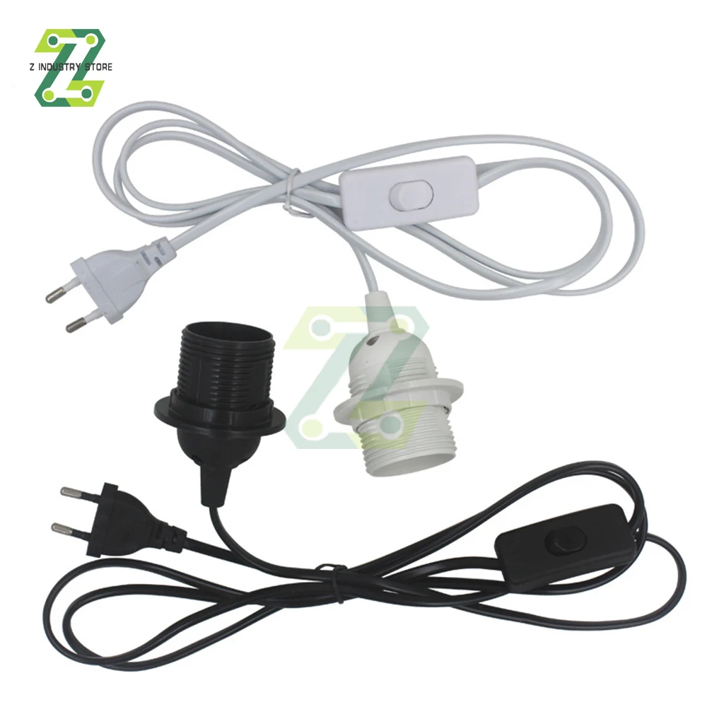EU/US Plug E27 Threaded Lampholder 1.8M Power Cord with Push Button E27 Screw Cassette Lamp Plug Switch Lamp Bases
EU/US Plug E27 Threaded Lampholder 1.8M Power Cord with Push Button E27 Screw Cassette Lamp Plug Switch Lamp Bases
