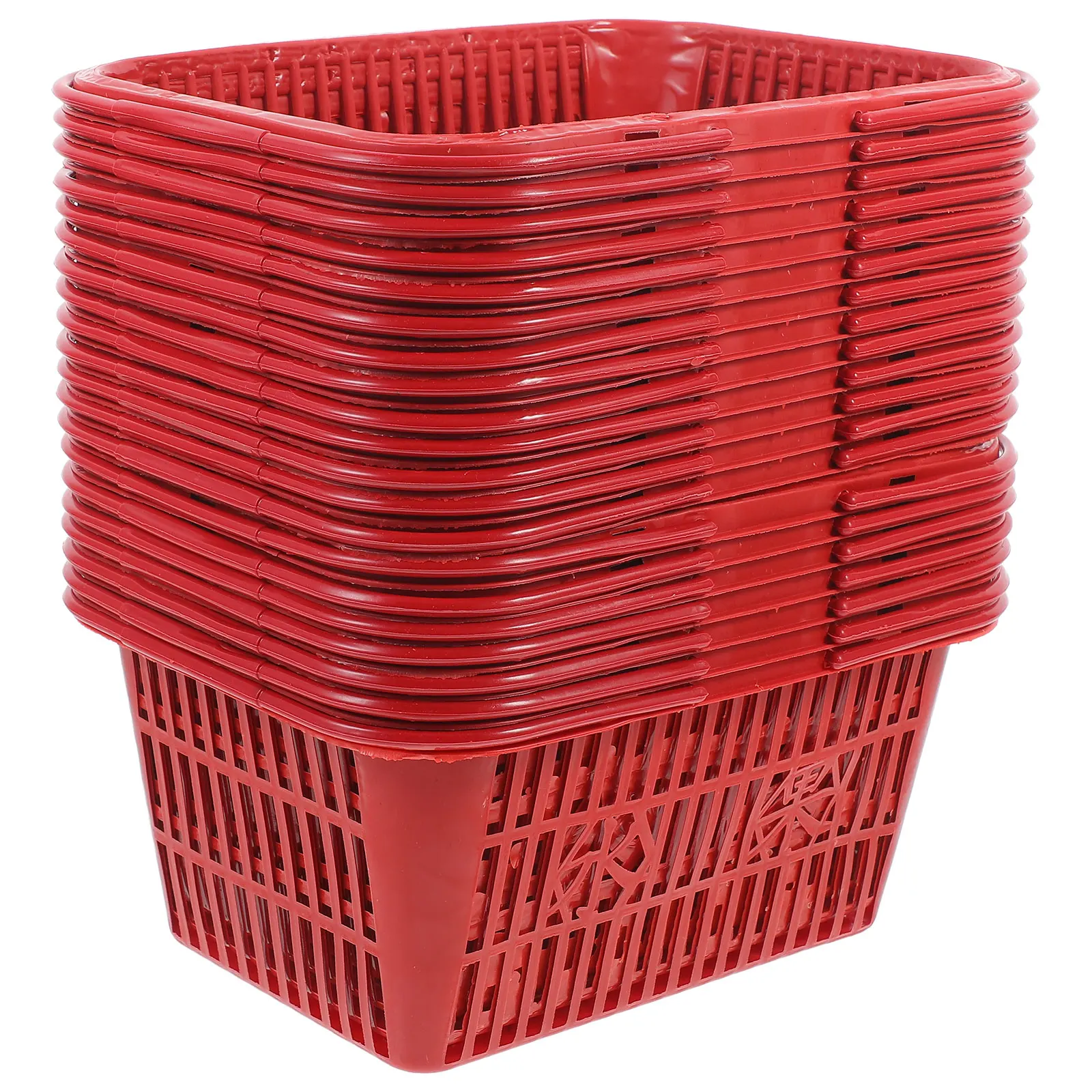 20 Pcs Plastic Fruit Basket Household Basket Grocery Storage Baskets Portable Handles Large Capacity Household
20 Pcs Plastic Fruit Basket Household Basket Grocery Storage Baskets Portable Handles Large Capacity Household