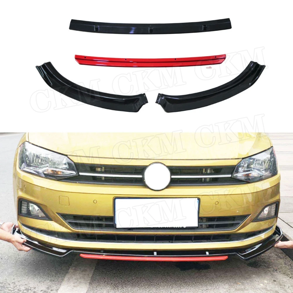 ABS Black Red Material Front Bumper Lip Spoiler For Volkswagen VW Polo Plus 2019
ABS Black Red Material Front Bumper Lip Spoiler For Volkswagen VW Polo Plus 2019