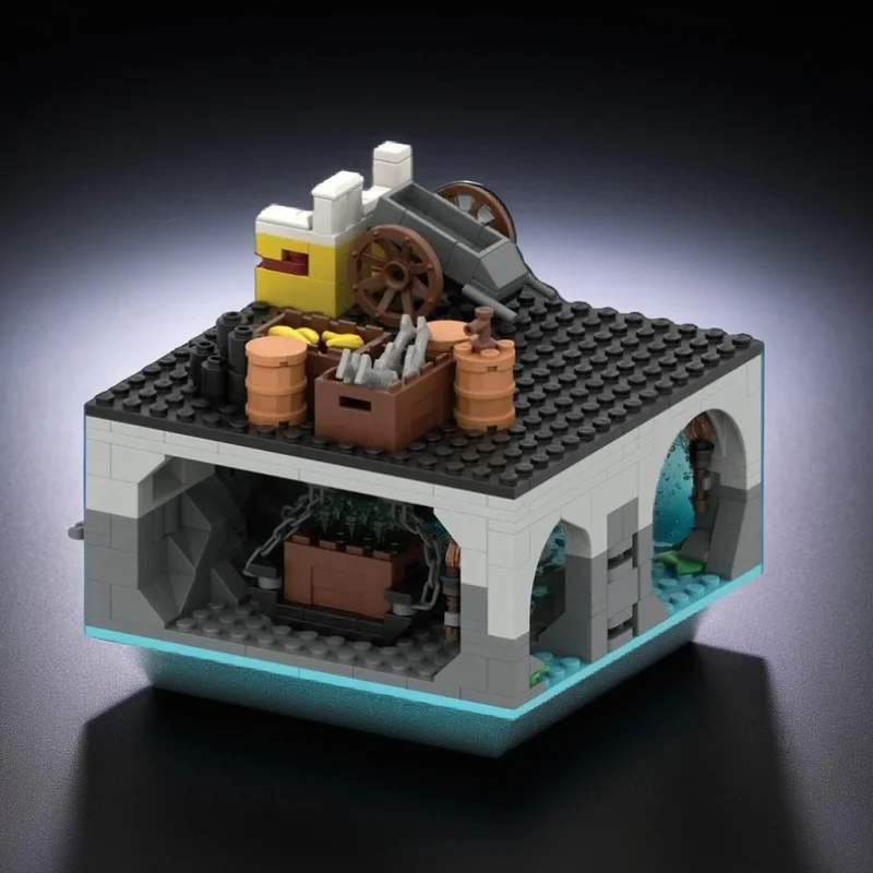 298PCS MOC Medieval Castle Central Cave Expansion Eldorado Fortress Model Building Blocks Assembly Building Blocks Gift Display
298PCS MOC Medieval Castle Central Cave Expansion Eldorado Fortress Model Building Blocks Assembly Building Blocks Gift Display